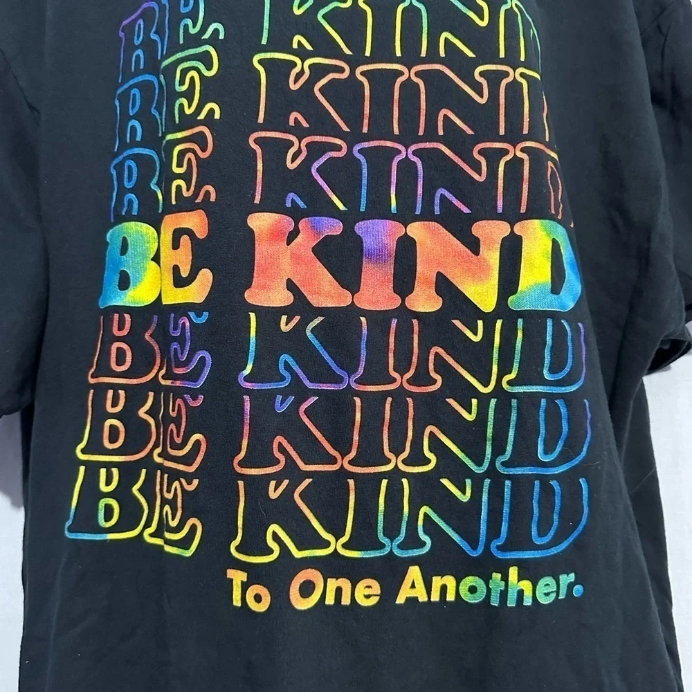 Black Short Sleeve Tee with Vibrant Graphic